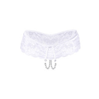 Сексуальні відкриті трусики Art of Sex - Isabell, колір білий, розмір L-2XL — Переглянути зображення 2