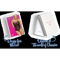 Мереживне боді з доступом Obsessive 818-TED-1 teddy M/L, чорне — Переглянути зображення 8