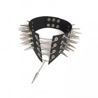 Чокер-воротник с шипами Art of Sex - Ariadne, экокожа, цвет черный, XS-M