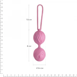 Вагінальні кульки Adrien Lastic Geisha Lastic Balls Mini Pink (S), діаметр 3,4 см, маса 85 г