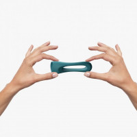 Эрекционное кольцо двойное Love To Love FLUX RING - TEAL ME