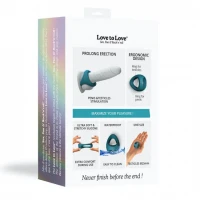 Ерекційне кільце подвійне Love To Love FLUX RING - TEAL ME — Переглянути зображення 7