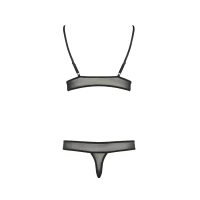 Комплект білизни Passion ERZA SET S/M, black, ліф і трусики — Переглянути зображення 4