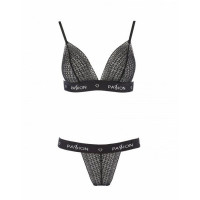 Комплект белья Passion Exclusive GLAMISS SET S/M, black