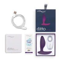 Анальна смарт-вібропробка We-Vibe Ditto Purple з пультом ДК — Переглянути зображення 16