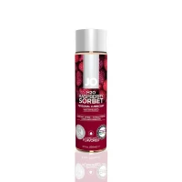 Змазка на водній основі JO H2O — Raspberry Sorbet (120 мл) без цукру, рослинний гліцерин — Переглянути зображення 1