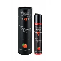 Масажна олія Plaisirs Secrets Strawberry (59 мл) з афродизіаками, їстівна, подарункове паковання — Просмотреть изображение 1
