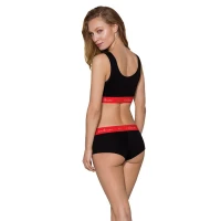 Трусики-шортики Passion PS003 PANTIES L, black — Переглянути зображення 4