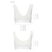 Спортивний топ з еластичної бавовни Passion PS005 TOP S, white — Переглянути зображення 6