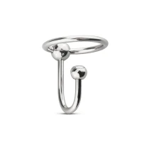 Уретральна вставка з кільцем Sinner Gear Unbendable - Sperm Stopper Solid, діаметр кільця 3,2см — Переглянути зображення 2