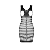 Бодістокінг-сукня з відкритими грудями Passion BS092 black — Переглянути зображення 3
