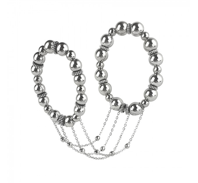 Сексуальна прикраса на пеніс та мошонку Art of Sex - Jerome, Срібло