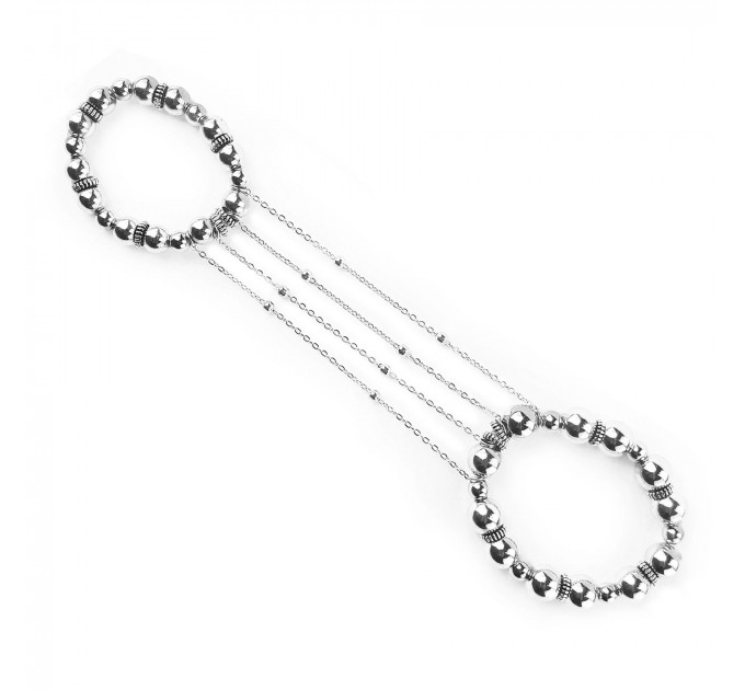 Сексуальна прикраса на пеніс та мошонку Art of Sex - Jerome, Срібло