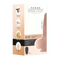 Фалоімітатор-пульсатор Naked Addiction 6.5″ Thrusting Dong With Remote, рухи вперед-назад, пульт ДК — Просмотреть изображение 8