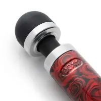 Вібромасажер DOXY Die Cast 3 ROSE PATTERN, дуже потужний, живлення 220В, металевий корпус — Переглянути зображення 2