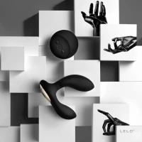 Масажер простати LELO Hugo Black, 2 мотори, пульт ДК, керування рухом — Переглянути зображення 4
