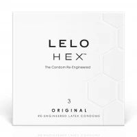 Презервативи LELO HEX Condoms Original 3 Pack, тонкі та суперміцні — Переглянути зображення 1