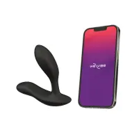 Смарт-вібромасажер простати We-Vibe Vector+ CHARCOAL BLACK, пульт ДК, регульований кут нахилу — Переглянути зображення 2