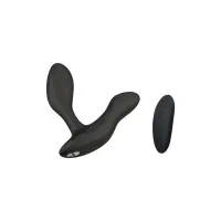 Смарт-вібромасажер простати We-Vibe Vector+ CHARCOAL BLACK, пульт ДК, регульований кут нахилу — Переглянути зображення 1