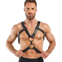Портупея Bedroom Fantasies: Rocco Bondage Harness, чорна — Переглянути зображення 1