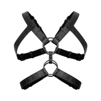 Портупея Bedroom Fantasies: Rocco Bondage Harness, чорна — Переглянути зображення 2