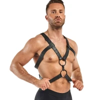 Портупея Bedroom Fantasies: Rocco Bondage Harness, чорна — Переглянути зображення 3