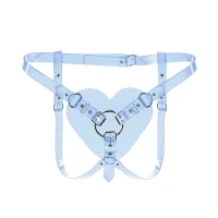 Трусики Серце для страпону Feral Feelings - Hearts Strap-on Belt Trasparent — Просмотреть изображение 1