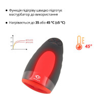 Преміальний мастурбатор Otouch CHIVEN 2, вібрувальний язичок, 6 режимів роботи, підігрів