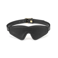 Маска на очі Liebe Seele Black Organosilicon Blindfold, екошкіра — Переглянути зображення 1