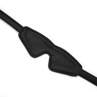 Маска на очі Liebe Seele Black Organosilicon Blindfold, екошкіра — Переглянути зображення 2