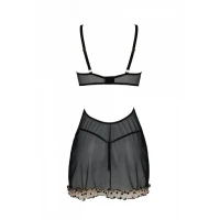 Еротичний пеньюар Passion MARINA CHEMISE, L/XL, beige — Переглянути зображення 4
