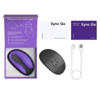Смарт-вібратор для пар We-Vibe Sync GO Light Purple, тревел-кейс — Переглянути зображення 7