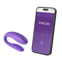 Смарт-вібратор для пар We-Vibe Sync GO Light Purple, тревел-кейс — Переглянути зображення 5