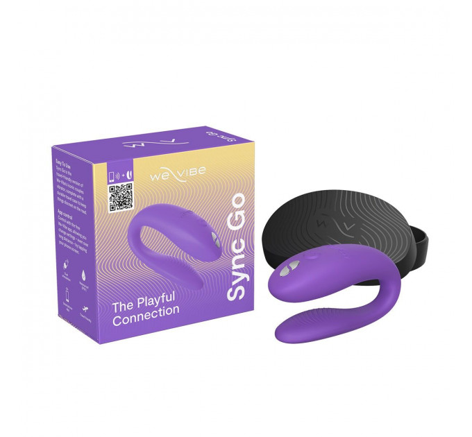 Смарт-вібратор для пар We-Vibe Sync GO Light Purple, тревел-кейс
