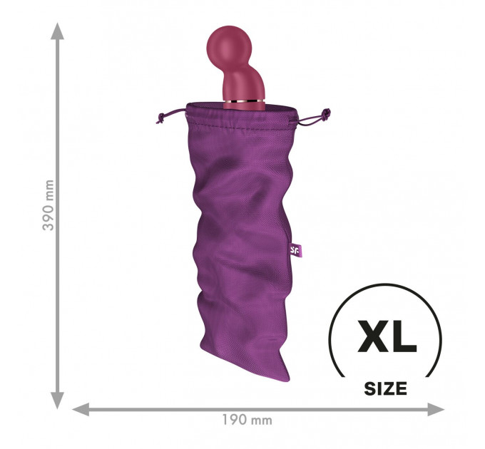 Мішечок для секс-іграшок Satisfyer Treasure Bag XL, фіолетовий, на шнурку