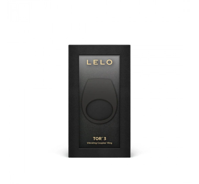 Ерекційне кільце з вібрацією LELO Tor 3 Black, керування зі смартфона
