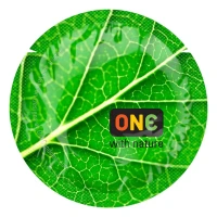 Презерватив ONE Color Sensations ONE with nature, 1 шт, зелений, гладенький, зі змазкою — Переглянути зображення 1
