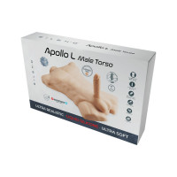 Торс с фаллоимитатором на присоске SilexD Apollo L Male Torso Caramel — Просмотреть изображение 7