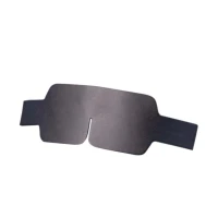 Маска на очі LOCKINK Blindfold Kit, чорна, натуральна шкіра, регульований обсяг — Просмотреть изображение 5