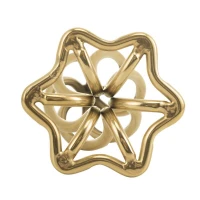 Металева анальна пробка LOCKINK SEVANDA Hollow Spiral Golden, M, золотиста, діаметр 3 см — Переглянути зображення 10