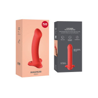 Фалоімітатор Fun Factory MAGNUM, помаранчевий, дуже гнучкий, довжина 18,3 см, діаметр 3,7 см