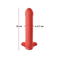 Фалоімітатор Fun Factory MAGNUM, помаранчевий, дуже гнучкий, довжина 18,3 см, діаметр 3,7 см — Переглянути зображення 2