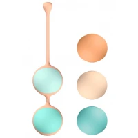 Вагінальні кульки Liebe Kewos — Peach/Mint, 5 кульок у комплекті, 15, 25, 35, 45 та 55 г — Переглянути зображення 3