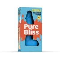 Свічка у вигляді члена Pure Bliss BIG Blue 18 см — Переглянути зображення 7