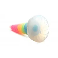 Фентезійний фалоімітатор Creature Cocks Luminescent Rainbow Silicone Dildo, світиться в темряві, 19,6 см — Переглянути зображення 3