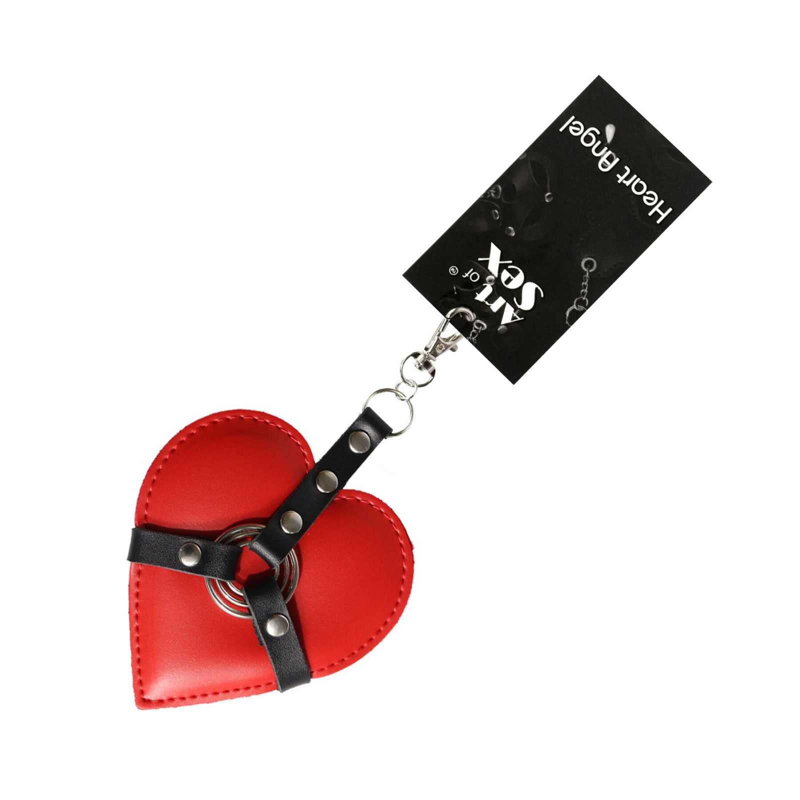 Брелок на карабине для ключей Art of Sex Heart Angel, Красный