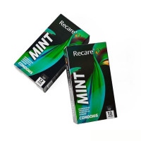 Презервативи Holographic Recare Ultra Thin Mint Condoms 12шт, ультратонкі, аромат: м'ята