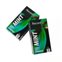 Презервативи Holographic Recare Ultra Thin Mint Condoms 12шт, ультратонкі, аромат: м'ята — Переглянути зображення 3