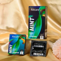 Презервативи Holographic Recare Ultra Thin Mint Condoms 12шт, ультратонкі, аромат: м'ята — Переглянути зображення 6