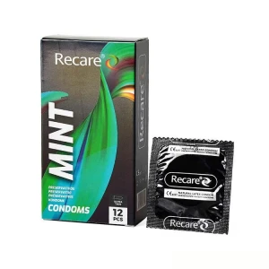 Презервативи Holographic Recare Ultra Thin Mint Condoms 12шт, ультратонкі, аромат: м'ята